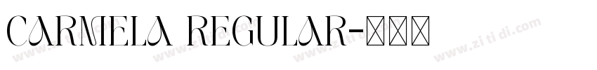 carmela regular字体转换